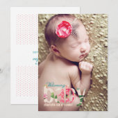 SNELLE BABY AANKONDIGING (Voorkant / Achterkant)