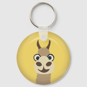 SNELLE BABY LLAMA BRIGHT YELLOW ORANJE BOERDERIJ C SLEUTELHANGER