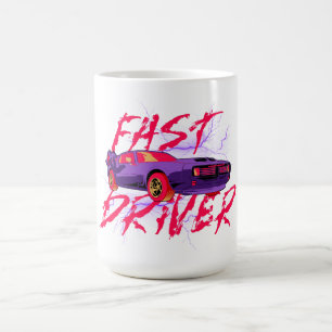 SNELLE BESTUURDER - paarse COFFIEBEEKER Koffiemok