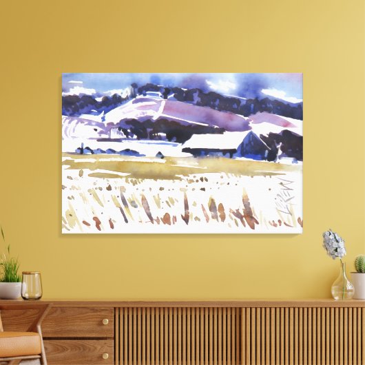 Snelle Bevriezing Schilderij / Kunstenaar Larry Le Canvas Afdruk (Insitu (Woonkamer))