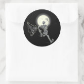 Snelle Botten Ronde Sticker (Tas)