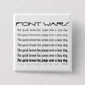 Snelle bruine vos Button (Voorkant)