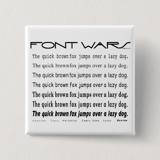 Snelle bruine vos Button (Voorkant)