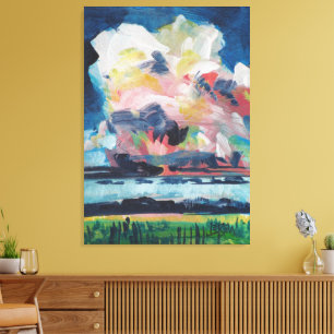 Snelle buien 2 Schilderij / Kunstenaar Larry Lerew Canvas Afdruk