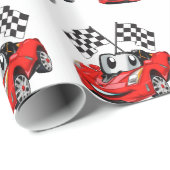 Snelle cartoon vlag - Kies achterkleur Cadeaupapier (Rol Hoek)