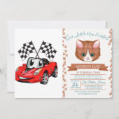 Snelle cartoon vlag - Kies achterkleur Kaart (Voorkant)