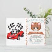 Snelle cartoon vlag - Kies achterkleur Kaart (Staand voorkant)