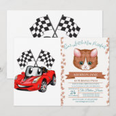 Snelle cartoon vlag - Kies achterkleur Kaart (Voorkant / Achterkant)