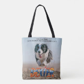 Snelle Cat Fun Tote Bag (Achterkant)