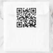 Snelle code (QR-code) Vierkante Sticker (Tas)