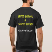 SNELLE DATINGS- & Singles-evenementen, WeekendDati T-shirt (Achterkant)