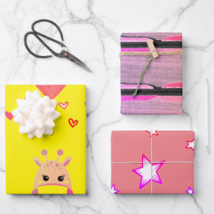 SNELLE DIEREN MET EEN VEELVOUDIGE Wrapping Papiers Inpakpapier Vel