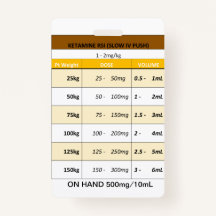 Snelle dosering RE: Etomidate en Ketamine voor RSI