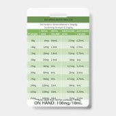 Snelle dosering RE: Vecuronium & Rocuronium verlam Badge (Achterkant)