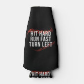 Snelle draai links Funny Baseball Player Flesjeskoeler (Voorkant)