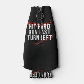 Snelle draai links Funny Baseball Player Flesjeskoeler (Achterkant)