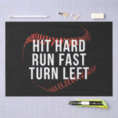Snelle draai links Funny Baseball Player Tissuepapier (Craft)