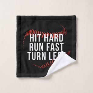 Snelle draai links Funny Baseball Player Washandje