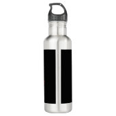 Snelle draai links Funny Baseball Player Waterfles (Achterkant)