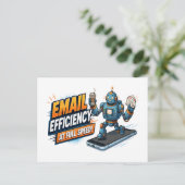 Snelle E-mailproductiviteitsrobot Briefkaart (Staand voorkant)