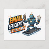 Snelle E-mailproductiviteitsrobot Briefkaart (Voorkant)