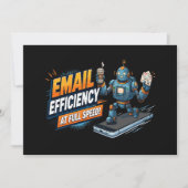 Snelle E-mailproductiviteitsrobot Feestdagenkaart (Voorkant)