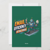 Snelle E-mailproductiviteitsrobot Feestdagenkaart (Achterkant)