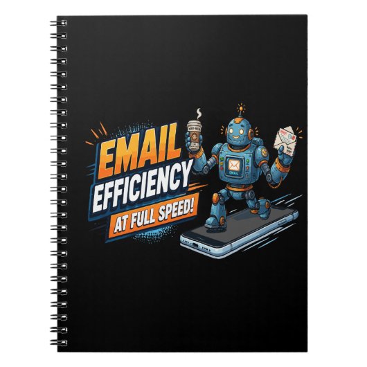 Snelle E-mailproductiviteitsrobot Notitieboek (Voorkant)
