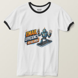 Snelle E-mailproductiviteitsrobot T-shirt