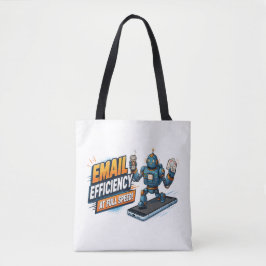 Snelle E-mailproductiviteitsrobot Tote Bag
