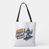 Snelle E-mailproductiviteitsrobot Tote Bag (Achterkant)