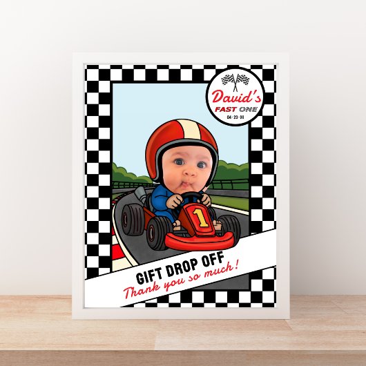 Snelle EEN Aangepaste Foto & Bedankt | Cadeau-afgi Poster