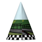 Snelle Eén | Aangepaste raceauto-coureur foto pitc Feesthoedjes (Achterkant)
