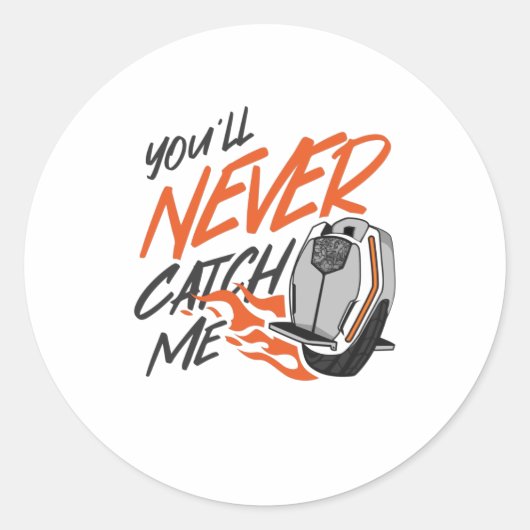 Snelle elektrische eenwieler EUC Ronde Sticker (Voorkant)