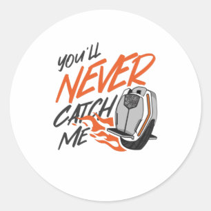 Snelle elektrische eenwieler EUC Ronde Sticker