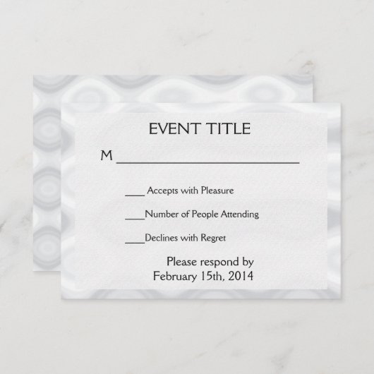 Snelle en eenvoudige lege Sjabloon (Voorkant / Achterkant)