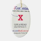 Snelle en eenvoudige lege Sjabloon Keramisch Ornament (Rechts)