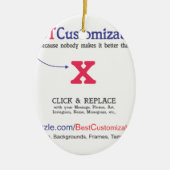 Snelle en eenvoudige lege Sjabloon Keramisch Ornament (Voorkant)