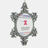 Snelle en eenvoudige lege Sjabloon Tin Sneeuwvlok Ornament (Links)