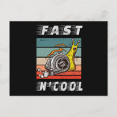Snelle en koele turboslak snel en koel briefkaart (Voorkant)