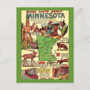 Snelle feiten over Minnesota Briefkaart