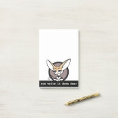 SNELLE FENNEC FOX POST-IT-NOTEPAD VOOR CARTOON POST-IT® NOTES (Op bureau)
