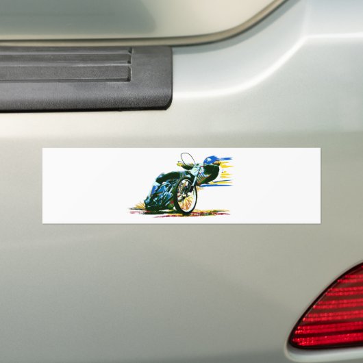 Snelle Geweldige snelwegcyclus Bumpersticker (Op auto)