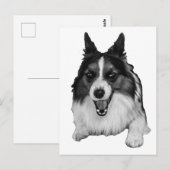 Snelle groet vanaf de stoep briefkaart (Voorkant / Achterkant)
