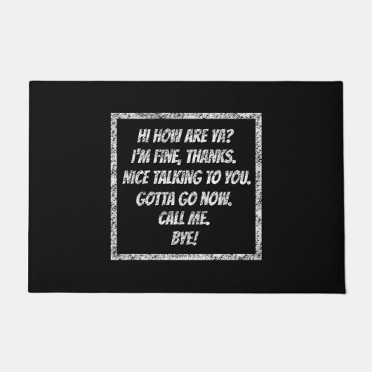 Snelle groeten deurmat (Voorkant)