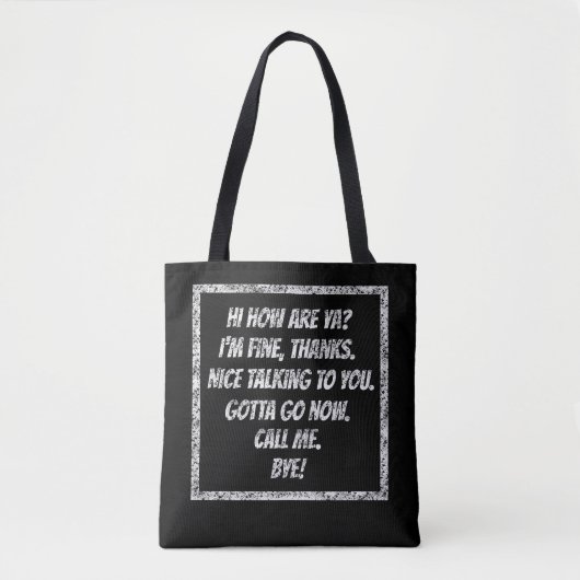 Snelle groeten tote bag (Voorkant)