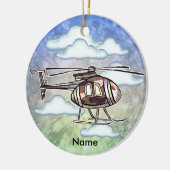 Snelle helikopter keramisch ornament (Links)