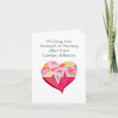 Snelle herstel van cardiale ablatie Hart Bloem Kaart (Voorkant)