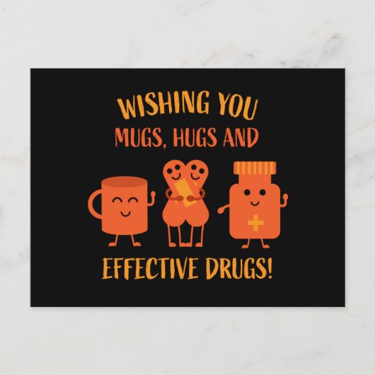 Snelle Herstel van Covid Wordt Gauw Beter Briefkaart (Voorkant)