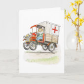 Snelle Herstel Wenskaart Kaart (Gele Bloem)